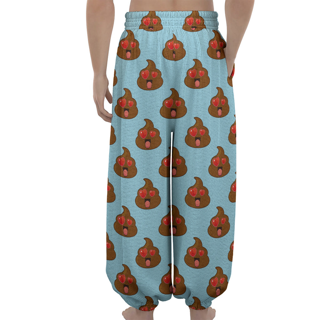 Lovely Poop Pattern Print Lantern Pants
