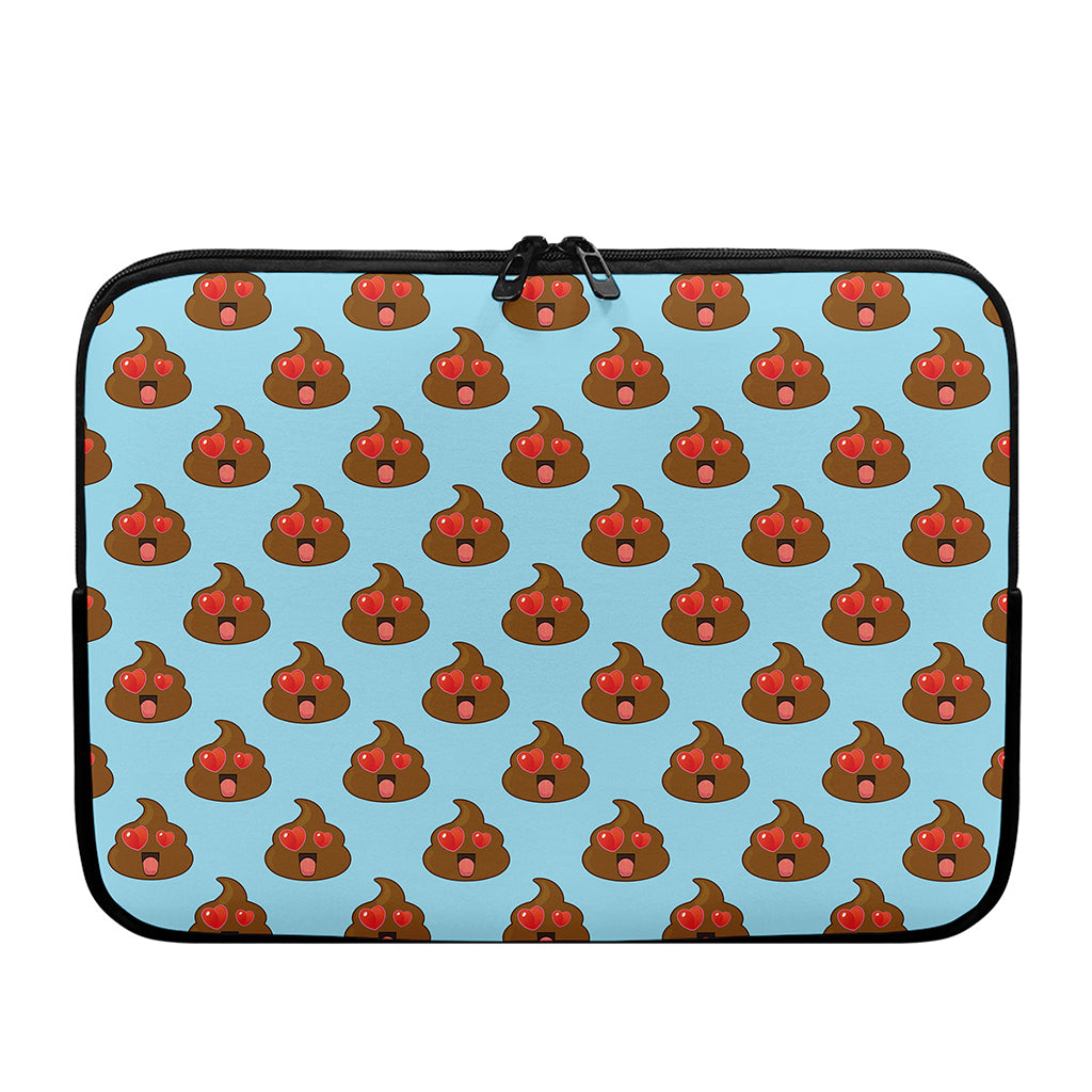 Lovely Poop Pattern Print Laptop Sleeve