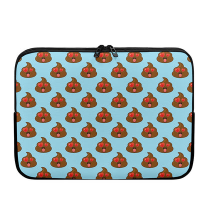 Lovely Poop Pattern Print Laptop Sleeve