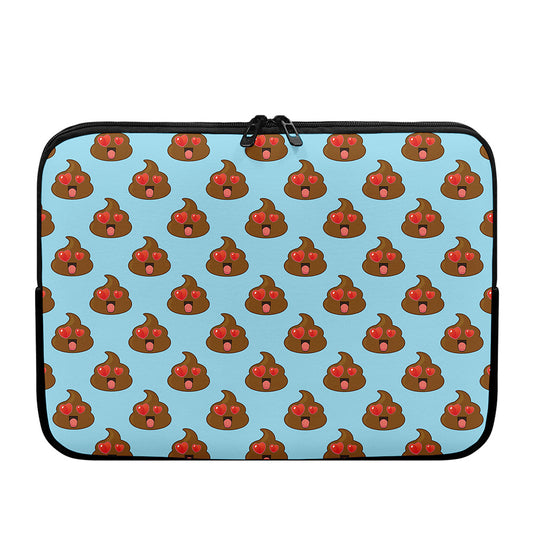 Lovely Poop Pattern Print Laptop Sleeve