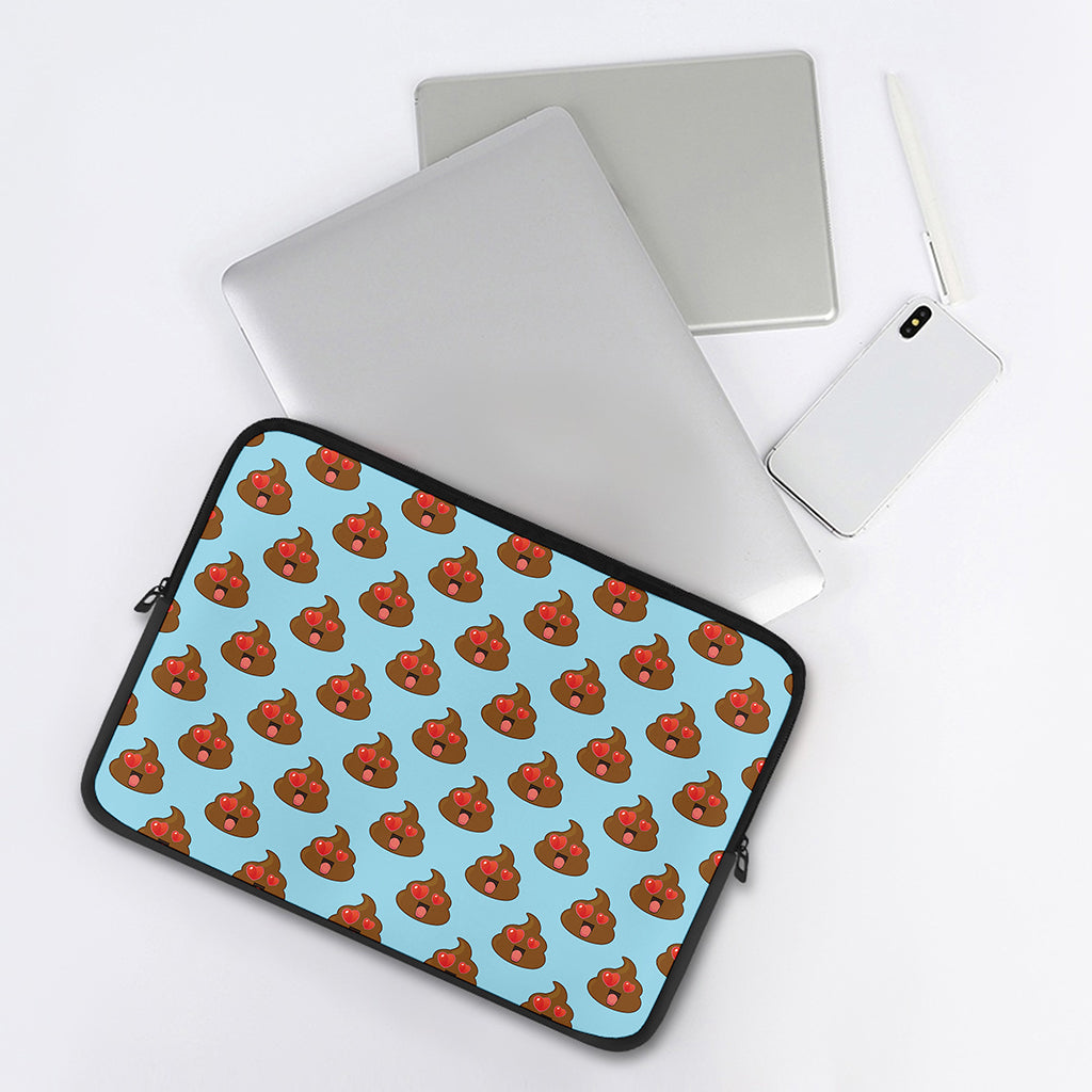 Lovely Poop Pattern Print Laptop Sleeve