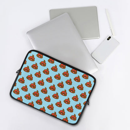 Lovely Poop Pattern Print Laptop Sleeve