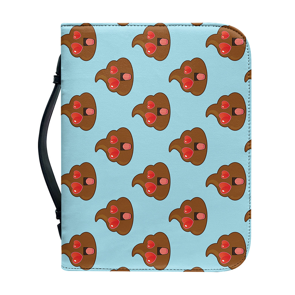 Lovely Poop Pattern Print Leather Bible Cover