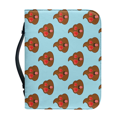 Lovely Poop Pattern Print Leather Bible Cover