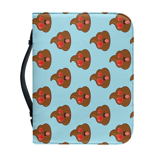 Lovely Poop Pattern Print Leather Bible Cover