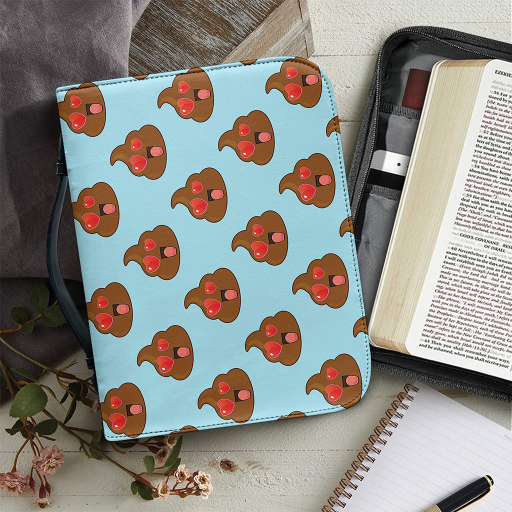 Lovely Poop Pattern Print Leather Bible Cover