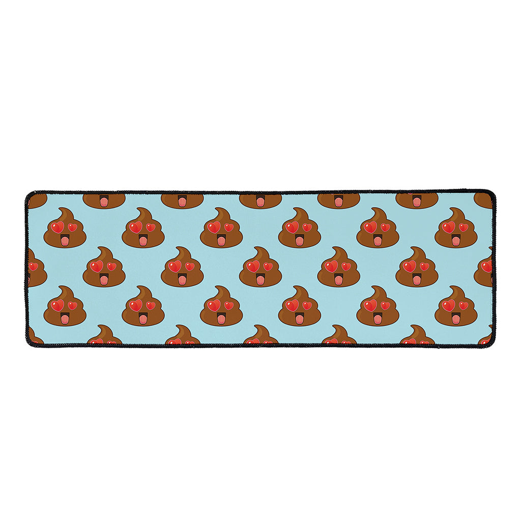 Lovely Poop Pattern Print Long Kitchen Mat