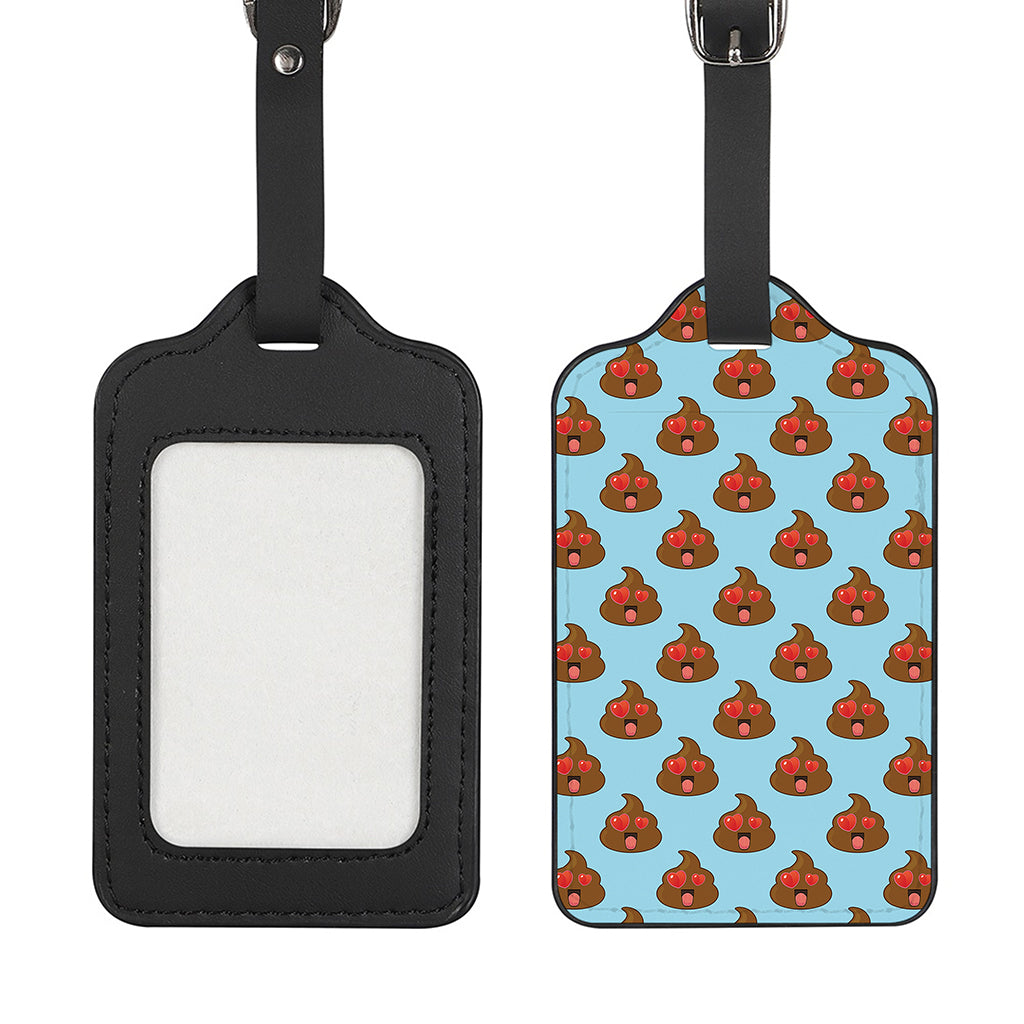 Lovely Poop Pattern Print Luggage Tag