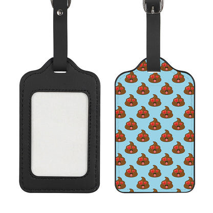 Lovely Poop Pattern Print Luggage Tag