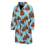 Lovely Poop Pattern Print Men's Bathrobe