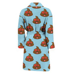 Lovely Poop Pattern Print Men's Bathrobe