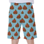 Lovely Poop Pattern Print Men's Beach Shorts
