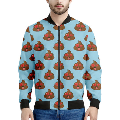 Lovely Poop Pattern Print Men's Bomber Jacket