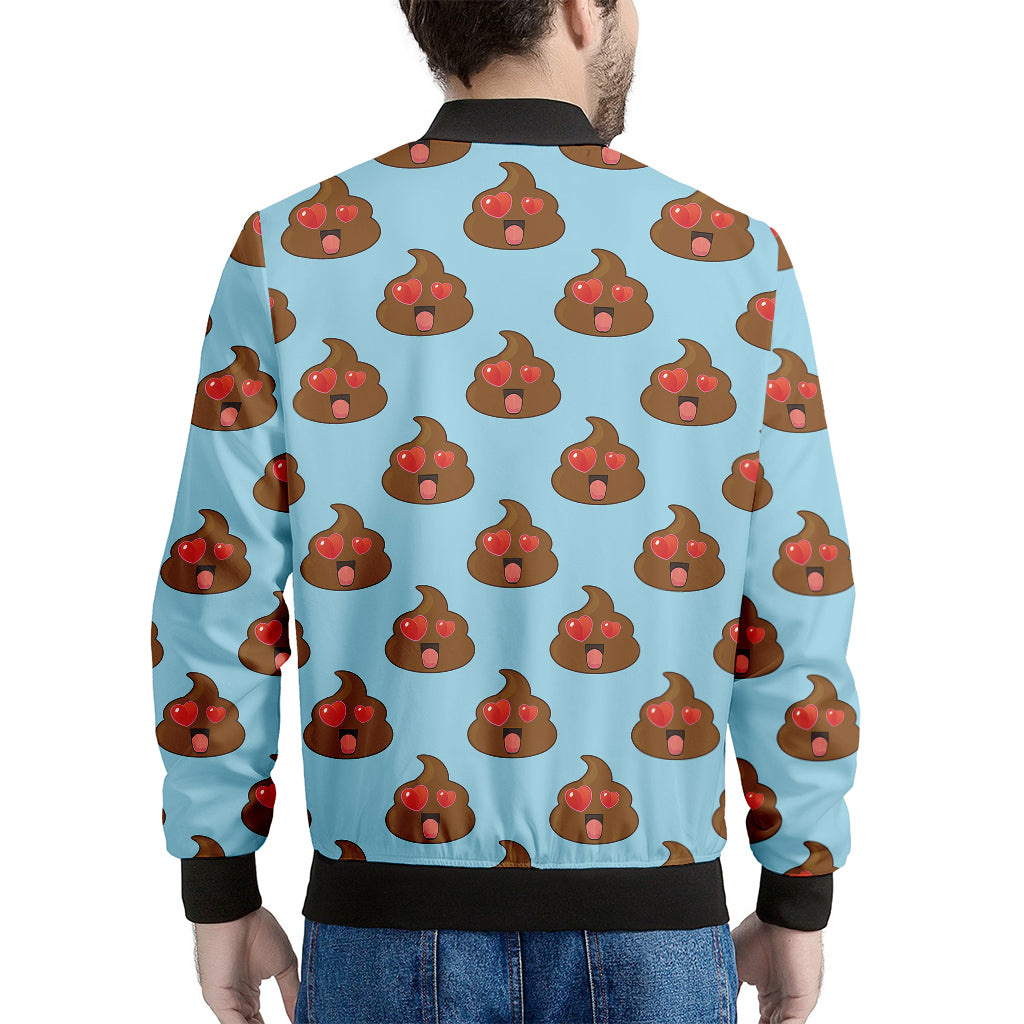 Lovely Poop Pattern Print Men's Bomber Jacket