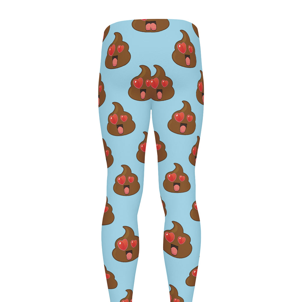 Lovely Poop Pattern Print Men's leggings