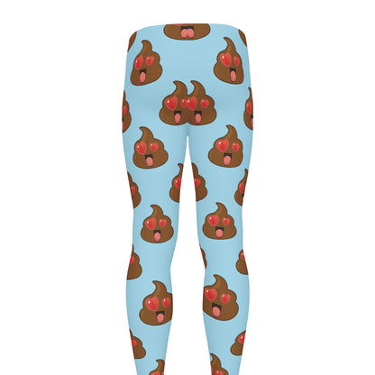 Lovely Poop Pattern Print Men's leggings
