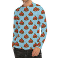 Lovely Poop Pattern Print Men's Long Sleeve Rash Guard