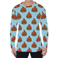Lovely Poop Pattern Print Men's Long Sleeve T-Shirt