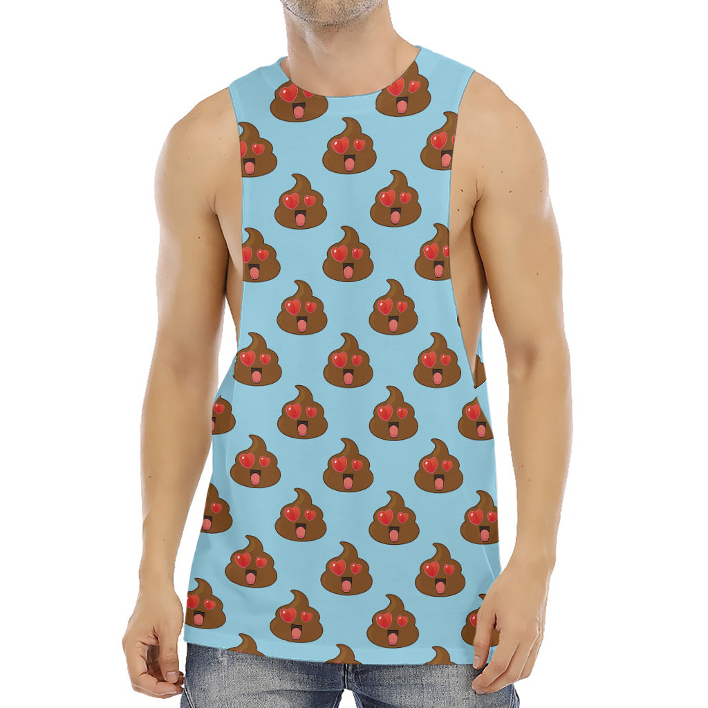 Lovely Poop Pattern Print Men's Muscle Tank Top