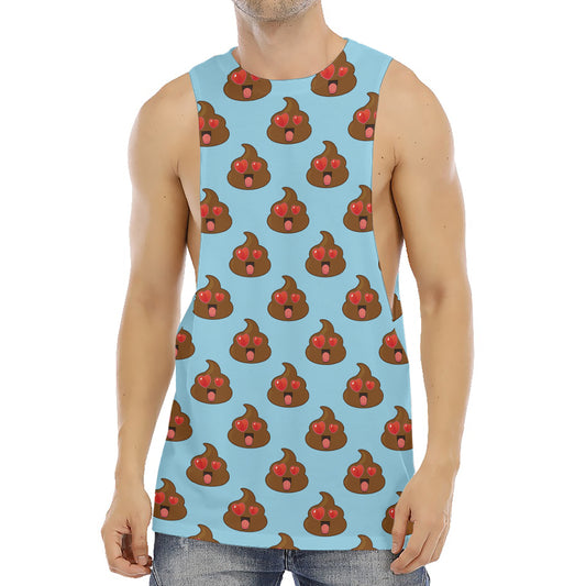 Lovely Poop Pattern Print Men's Muscle Tank Top