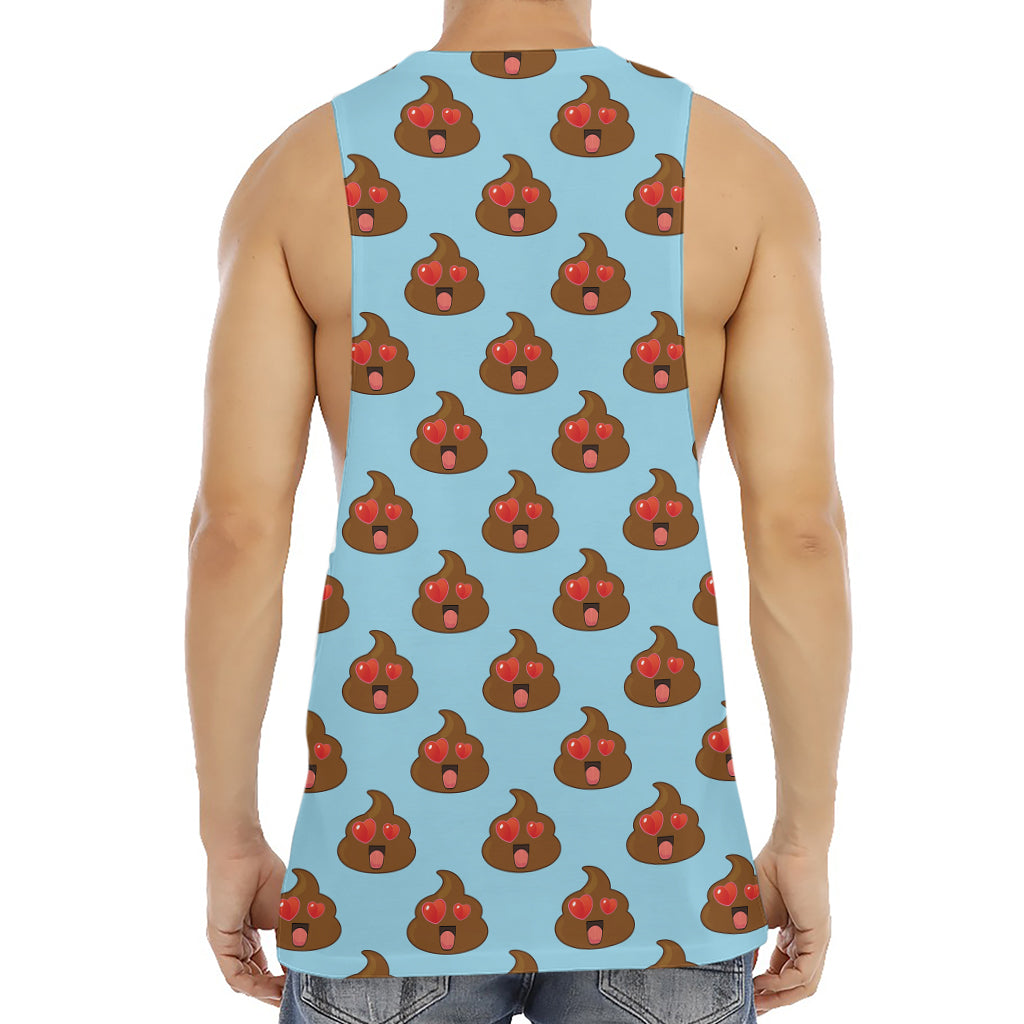 Lovely Poop Pattern Print Men's Muscle Tank Top