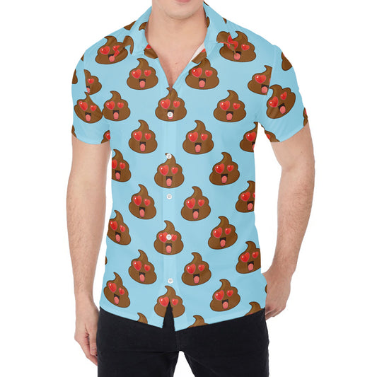 Lovely Poop Pattern Print Men's Shirt