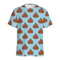 Lovely Poop Pattern Print Men's Athletic T-Shirt