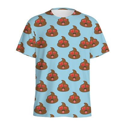 Lovely Poop Pattern Print Men's Sports T-Shirt