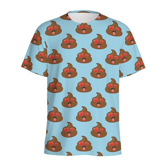 Lovely Poop Pattern Print Men's Sports T-Shirt