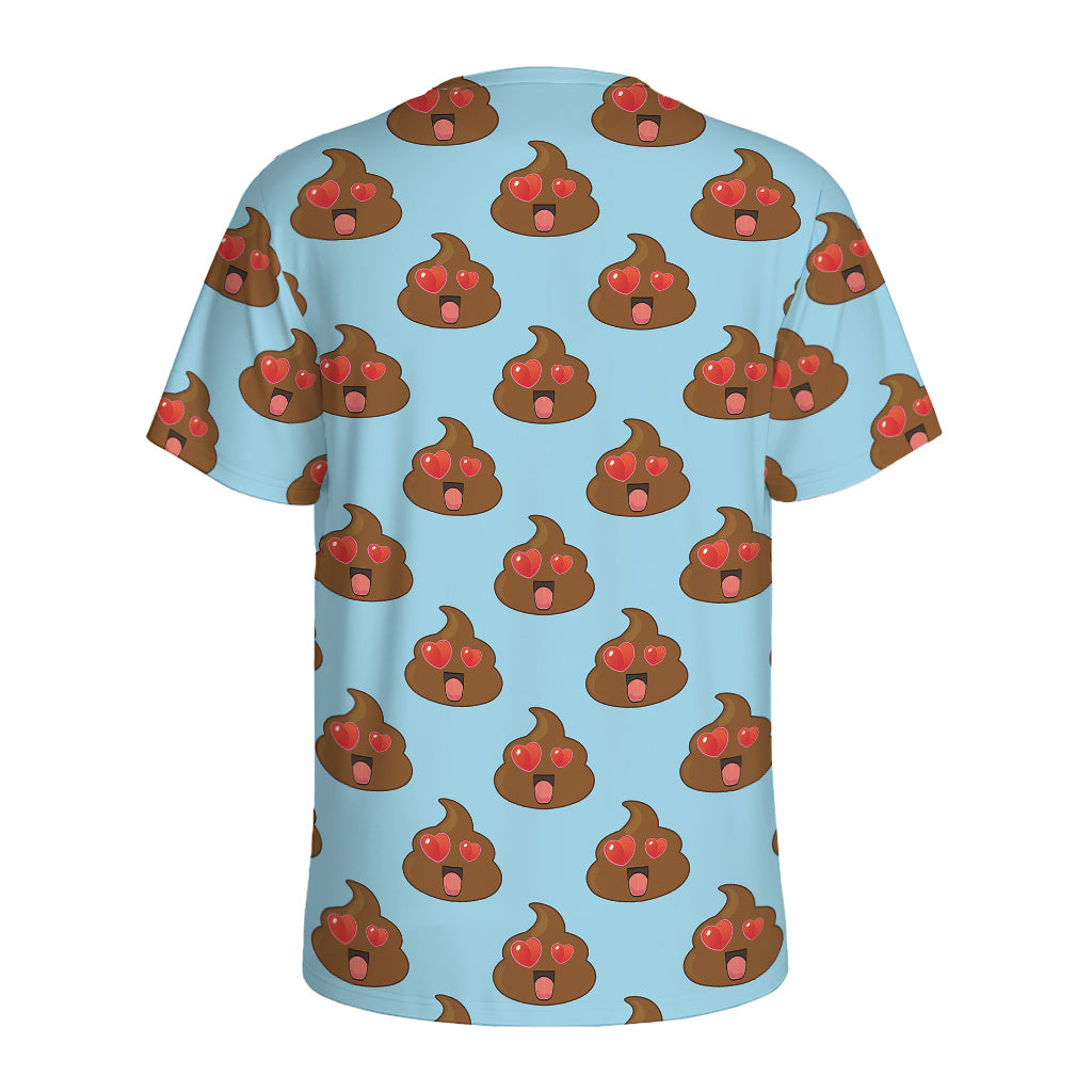 Lovely Poop Pattern Print Men's Sports T-Shirt