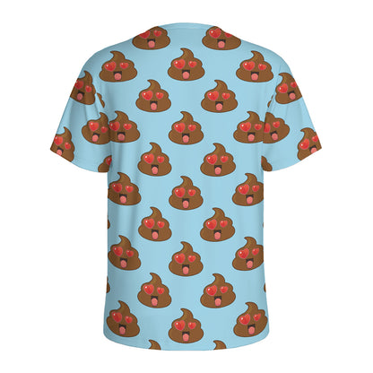 Lovely Poop Pattern Print Men's Sports T-Shirt