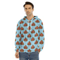 Lovely Poop Pattern Print Men's Velvet Pullover Hoodie