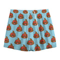 Lovely Poop Pattern Print Mesh Shorts