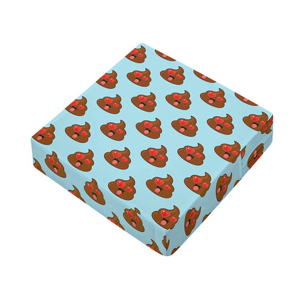 Lovely Poop Pattern Print Outdoor Seat Cushion Cover