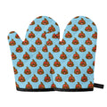 Lovely Poop Pattern Print Oven Mitts