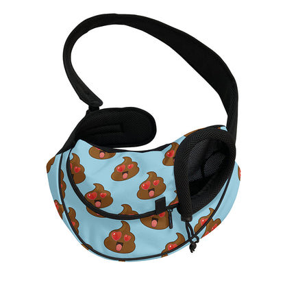 Lovely Poop Pattern Print Pet Sling Carrier