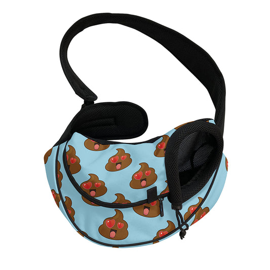 Lovely Poop Pattern Print Pet Sling Carrier