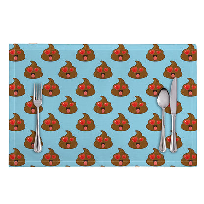 Lovely Poop Pattern Print Placemat
