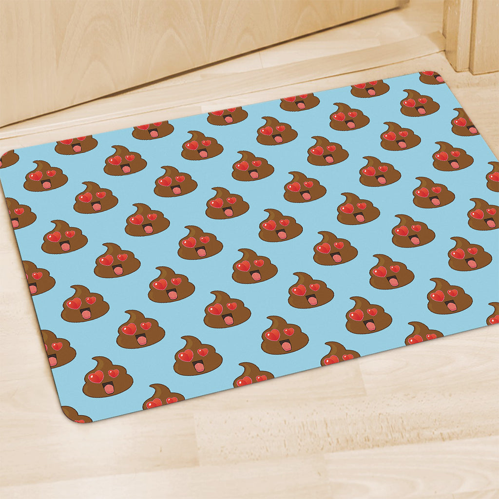 Lovely Poop Pattern Print Polyester Doormat