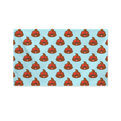 Lovely Poop Pattern Print Polyester Flag