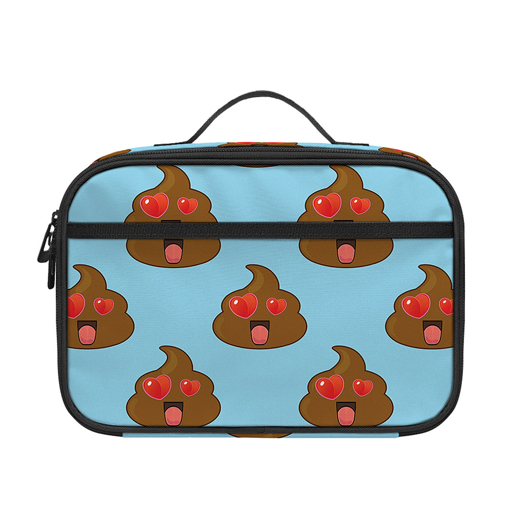 Lovely Poop Pattern Print Portable Lunch Bag