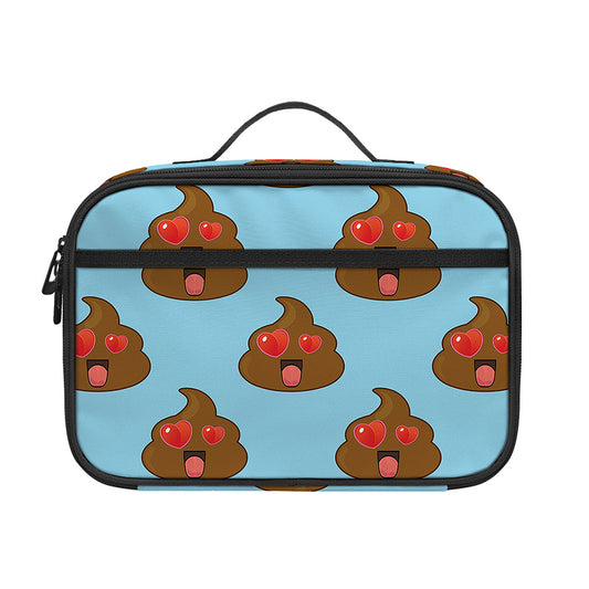 Lovely Poop Pattern Print Portable Lunch Bag