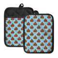 Lovely Poop Pattern Print Pot Holders With Pocket