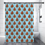 Lovely Poop Pattern Print Premium Shower Curtain