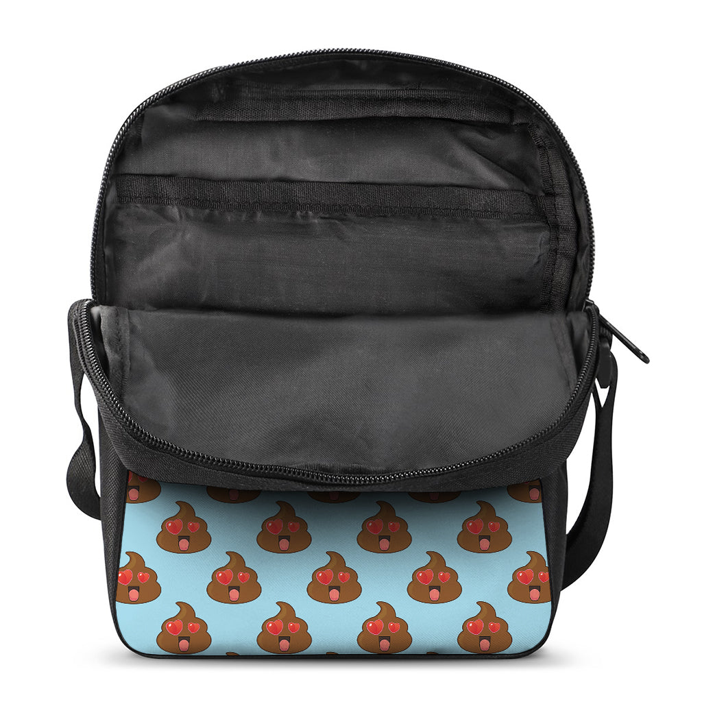 Lovely Poop Pattern Print Rectangular Crossbody Bag