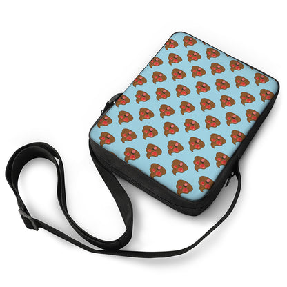 Lovely Poop Pattern Print Rectangular Crossbody Bag