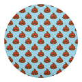 Lovely Poop Pattern Print Round Blanket