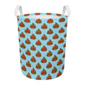 Lovely Poop Pattern Print Round Laundry Basket