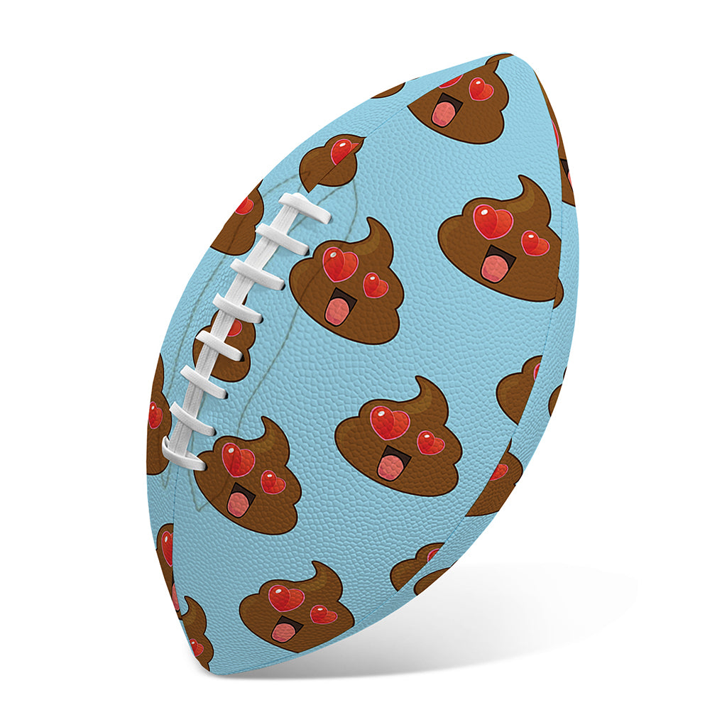 Lovely Poop Pattern Print Rugby Ball