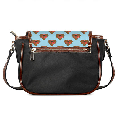 Lovely Poop Pattern Print Saddle Bag